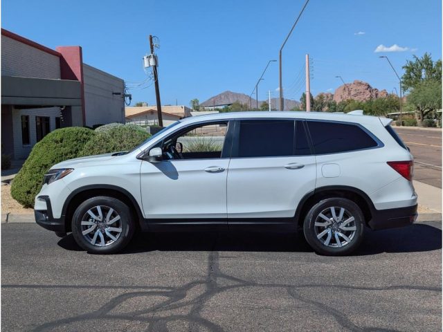 Used 2021 Honda Pilot EX-L with VIN 5FNYF5H57MB027900 for sale in Phoenix, AZ